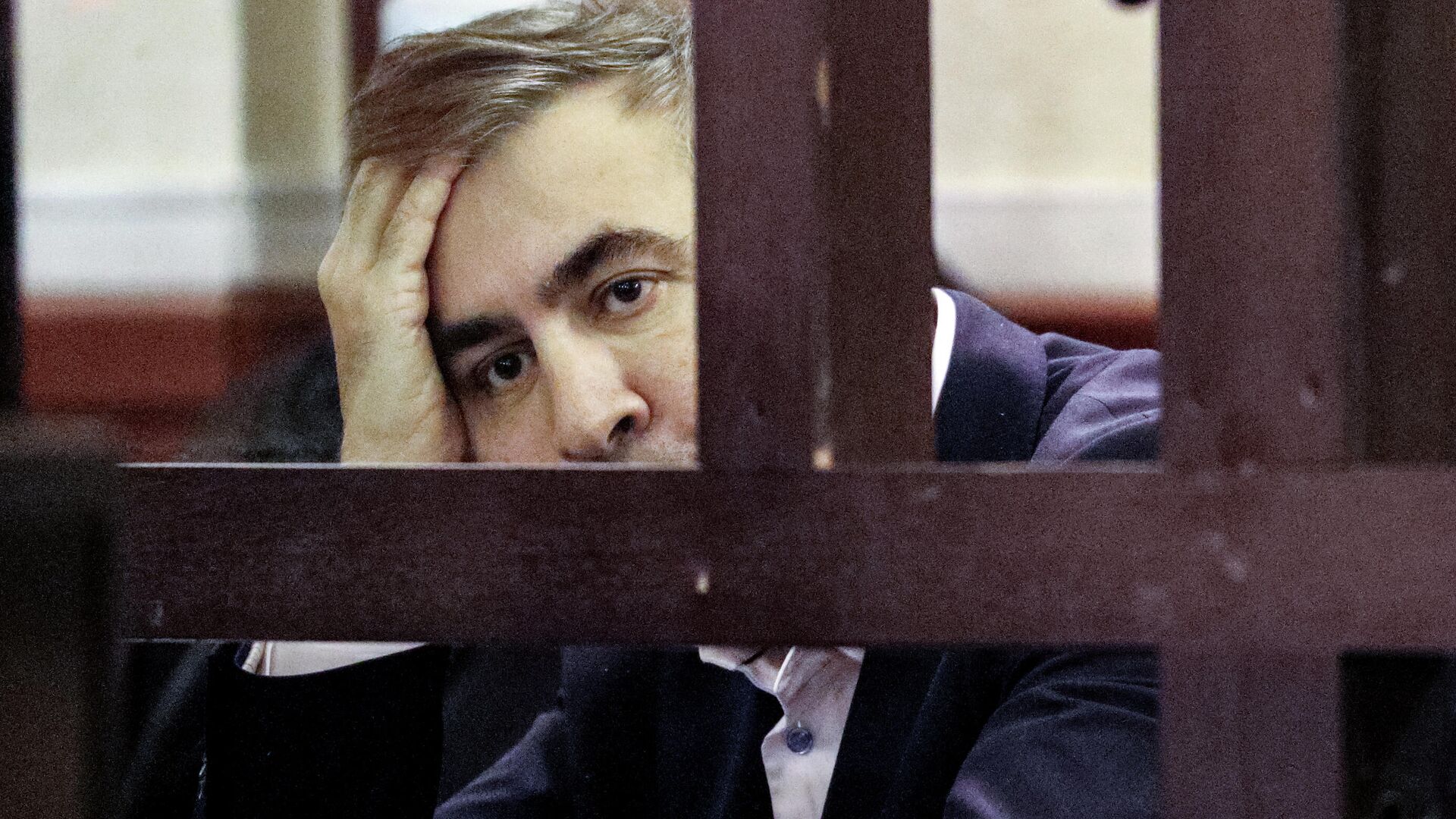 Михаил Саакашвили на судебном процессе - Sputnik Грузия, 1920, 03.01.2022