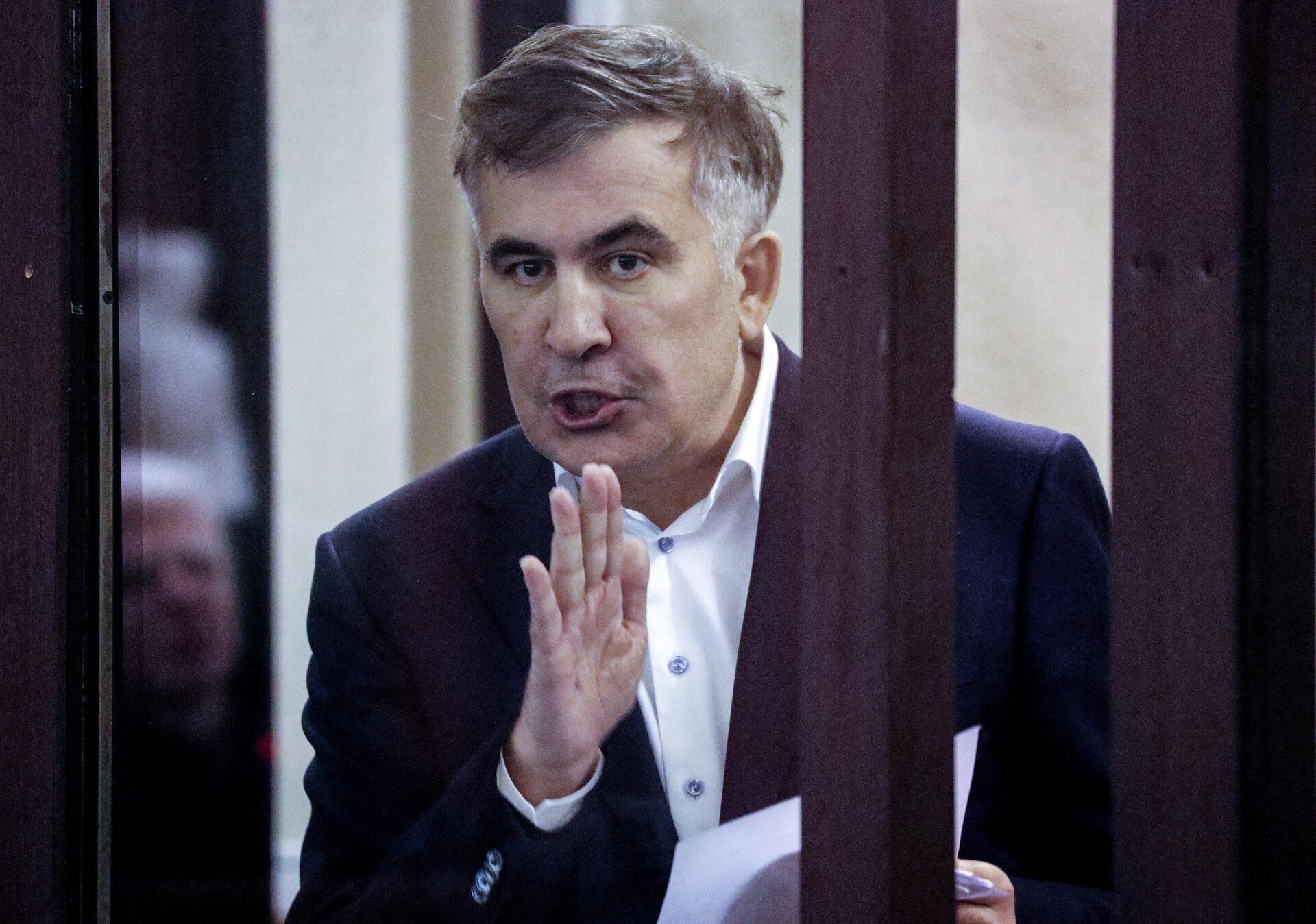 Михаил Саакашвили на судебном процессе - Sputnik Грузия, 1920, 04.01.2022