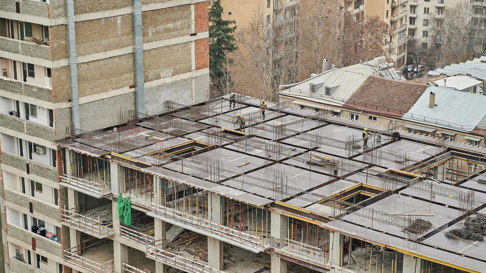 საცხოვრებელი კორპუსების მშენებლობა თბილისში - Sputnik საქართველო, 1920, 18.05.2022