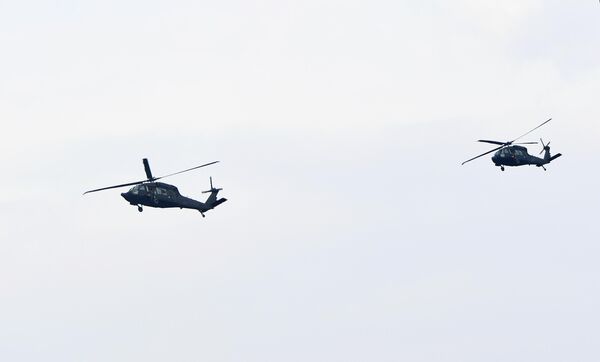 Украинская делегация снова прибыла на переговоры на польских вертолетах.   - Sputnik Грузия