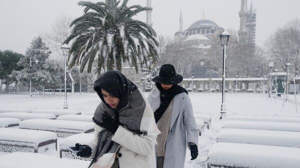 Снегопад в Стамбуле, Турция - Sputnik Грузия