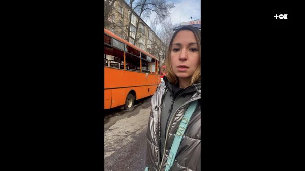 Видео ТОК с места ракетного удара по Донецку и рассказы очевидцев - Sputnik Грузия