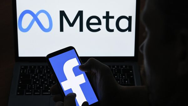 Логотипы компании Facebook и Meta - Sputnik Грузия