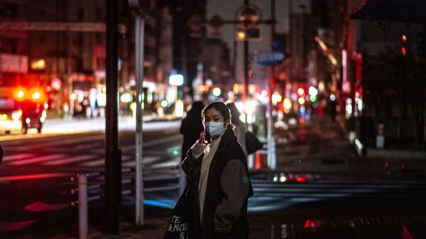 Ситуация в Токио, где из-за землетрясения на востоке страны, было зарегистрировано более 700 тысяч случаев отключения света, Япония - Sputnik Грузия