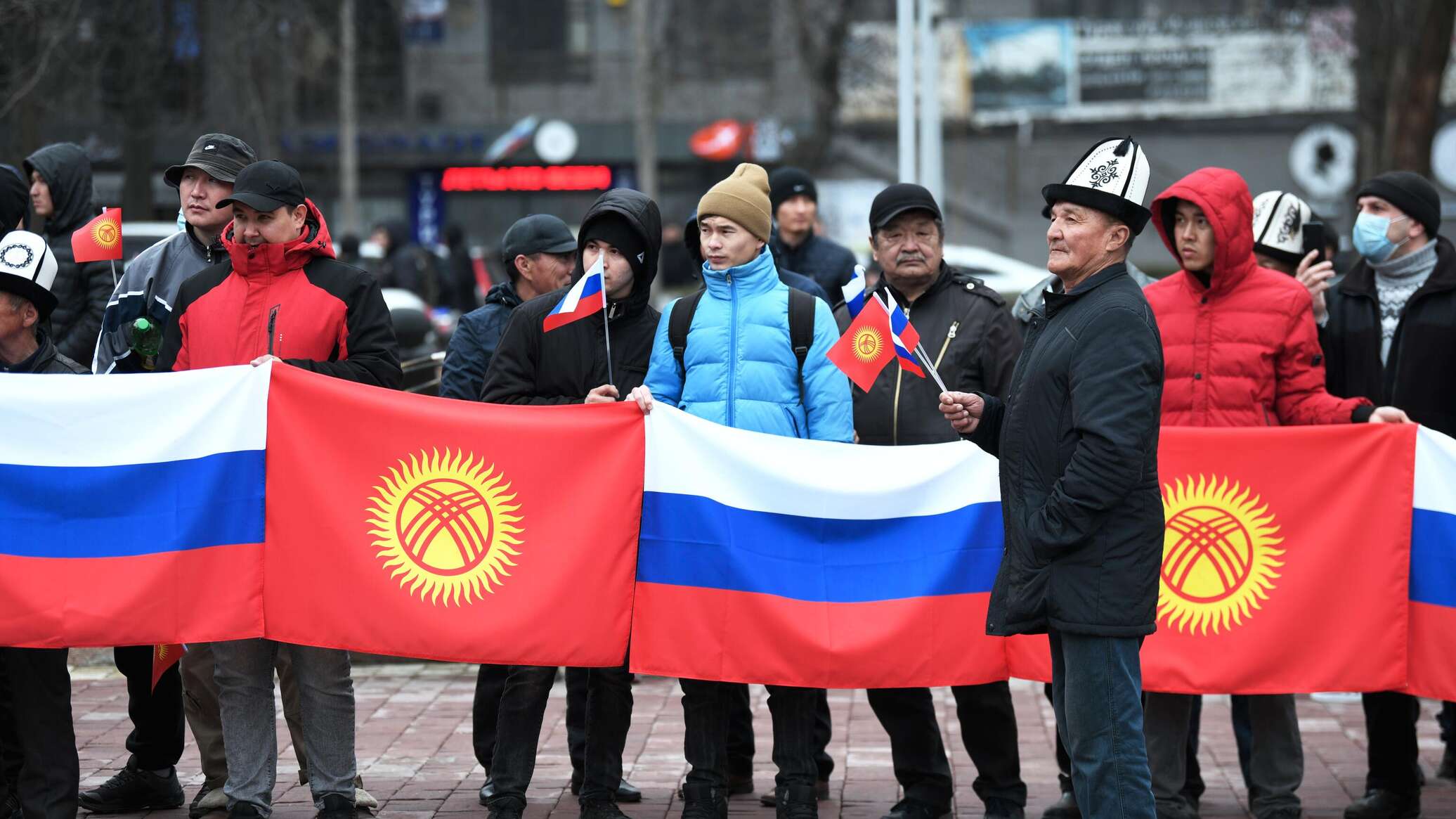 Митинг Кыргызстан 2022