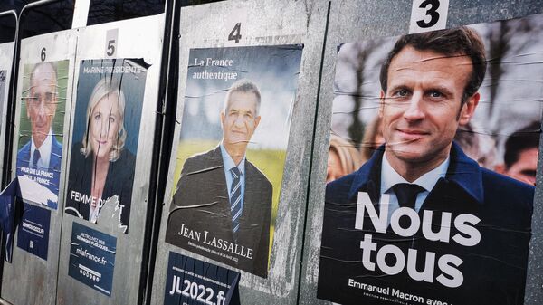 პლაკატები საფრანგეთში საპრეზიდენტო არჩევნებზე. - Sputnik საქართველო