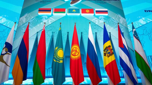 Флаги стран-участниц ЕАЭС и государств-наблюдателей при союзе - Sputnik Грузия