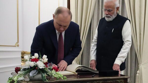 Рабочий визит президента РФ В. Путина в Индию - Sputnik საქართველო