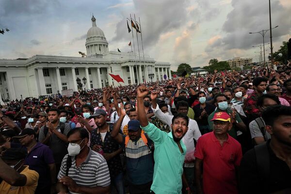 Из-за тяжелой экономической ситуации в Шри-Ланке вспыхнули массовые акции протеста - Sputnik Грузия