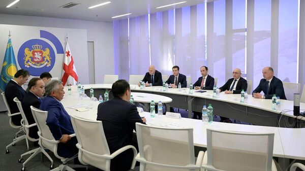 Заседание грузино-казахстанской Межправительственной комиссии по двустороннему торгово-экономическому сотрудничеству - Sputnik Грузия