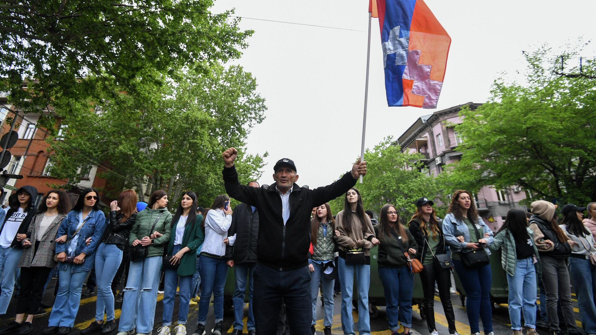 Акции протеста продолжаются в Ереване - Sputnik Грузия, 1920, 02.05.2022