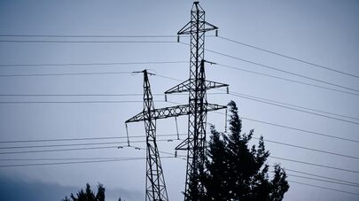 Высоковольтная линия электропередач в столице Грузии