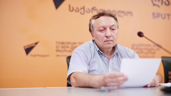 Васо Капанадзе на пресс-конференции в пресс-центре Sputnik - Sputnik Грузия