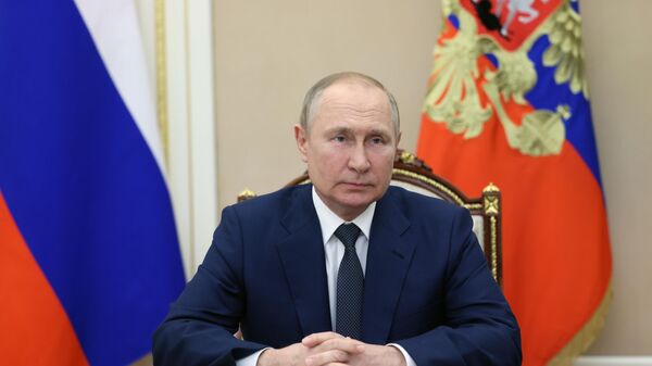 Президент РФ В. Путин поприветствовал участников IX Форума регионов России и Беларуси - Sputnik Грузия