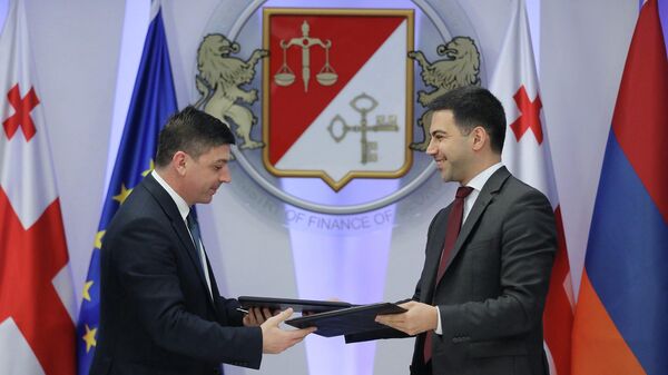 Грузия и Армения подписали протокол О полном внедрении предварительной электронной системы обмена данными - Sputnik Грузия