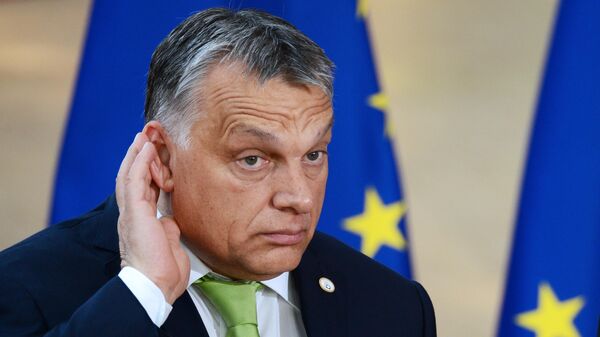 Премьер-министр Венгрии Виктор Орбан на саммите государств и правительств стран-участниц Европейского союза в Брюсселе - Sputnik Грузия