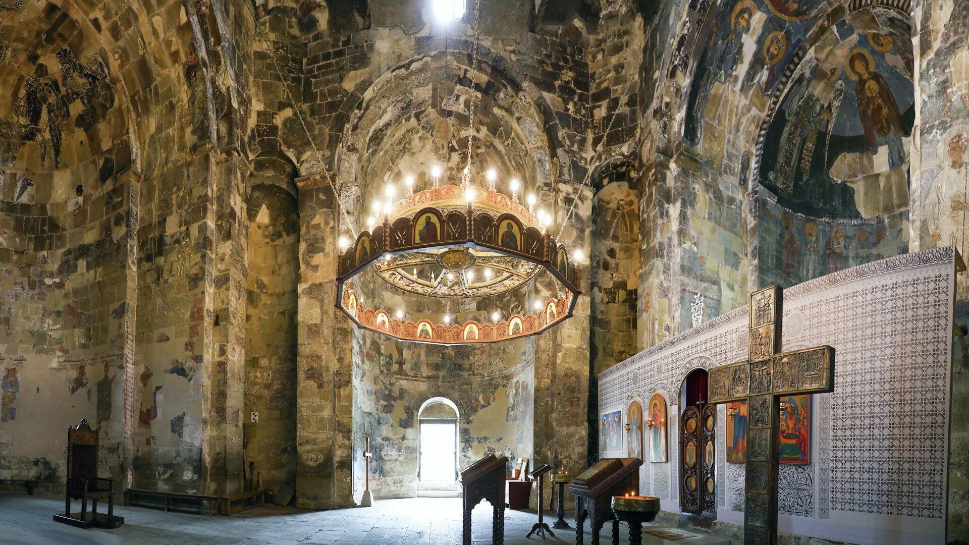 В Грузии восстанавливают Атенский храм Сиони - Sputnik Грузия, 1920, 22.11.2022