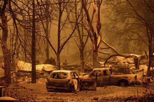 Власти Калифорнии продолжают оценивать ущерб от крупнейшего лесного пожара - Sputnik Грузия