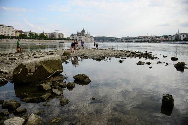 Уровень воды в реке Дунай недалеко от Будапешта упал на полтора метра за три недели - Sputnik Грузия