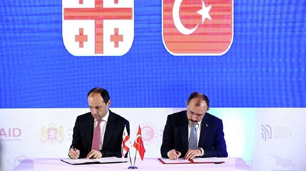 Подписание поправок к соглашению о свободной торговле между Грузией и Турцией - Sputnik Грузия