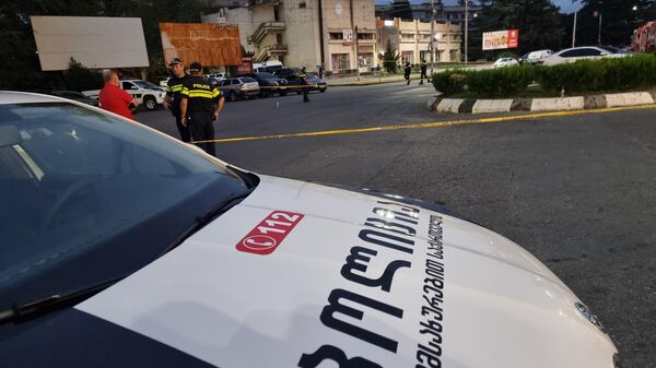 Захват заложников в отделении Сакартвелос банки в Кутаиси. Задержание грабителя - Sputnik Грузия