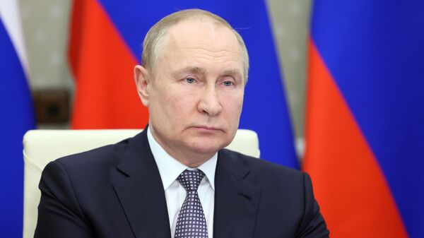 Президент РФ Владимир Путин принимает участие в заседании БРИКС плюс - Sputnik Грузия