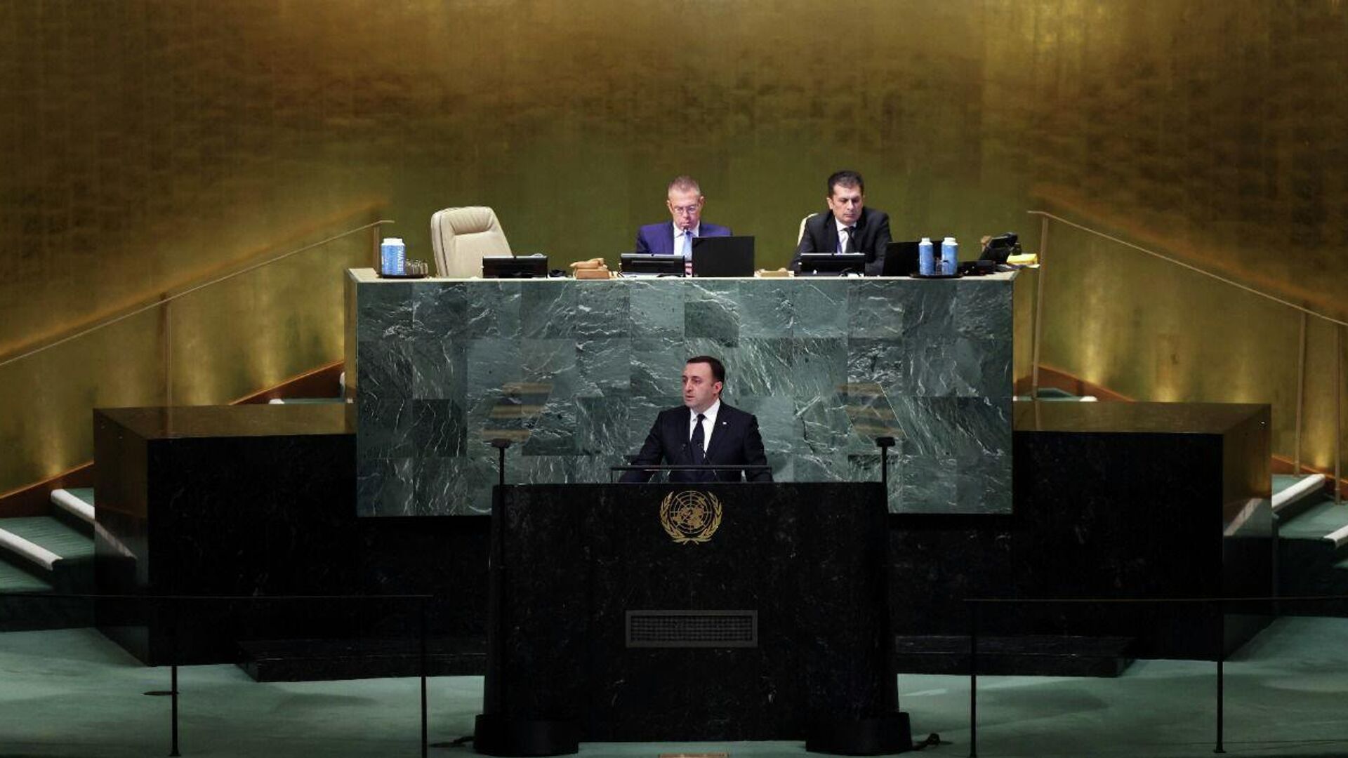 Ираклий Гарибашвили на 77-й сессии Генассамблеи ООН - Sputnik Грузия, 1920, 22.09.2022