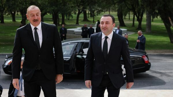  Ильхам Алиев и Ираклий Гарибашвили - Sputnik Грузия