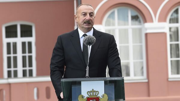 Президент Азербайджана Ильхан Алиев - Sputnik Грузия