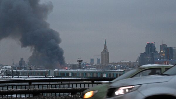 При пожаре на Комсомольской площади в Москве погибли семь человек