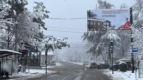 Первый снег в столице Грузии - Sputnik Грузия