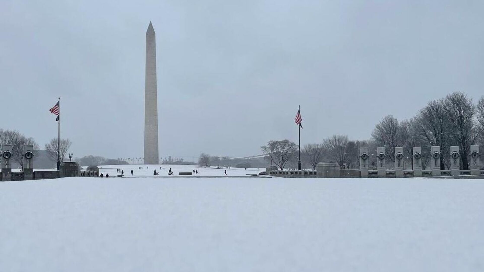 Снегопад в Вашингтоне - Sputnik Грузия, 1920, 26.12.2022