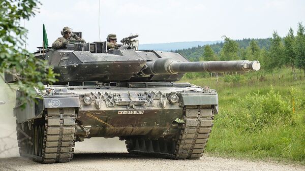 Leopard 2A6 1-й танковой дивизии Германии, архивное фото - Sputnik Грузия
