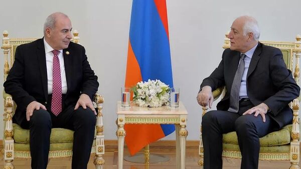 Президент Армении Ваагн Хачатурян встретился с новым послом Грузии Георгием Шарвашидзе - Sputnik Грузия