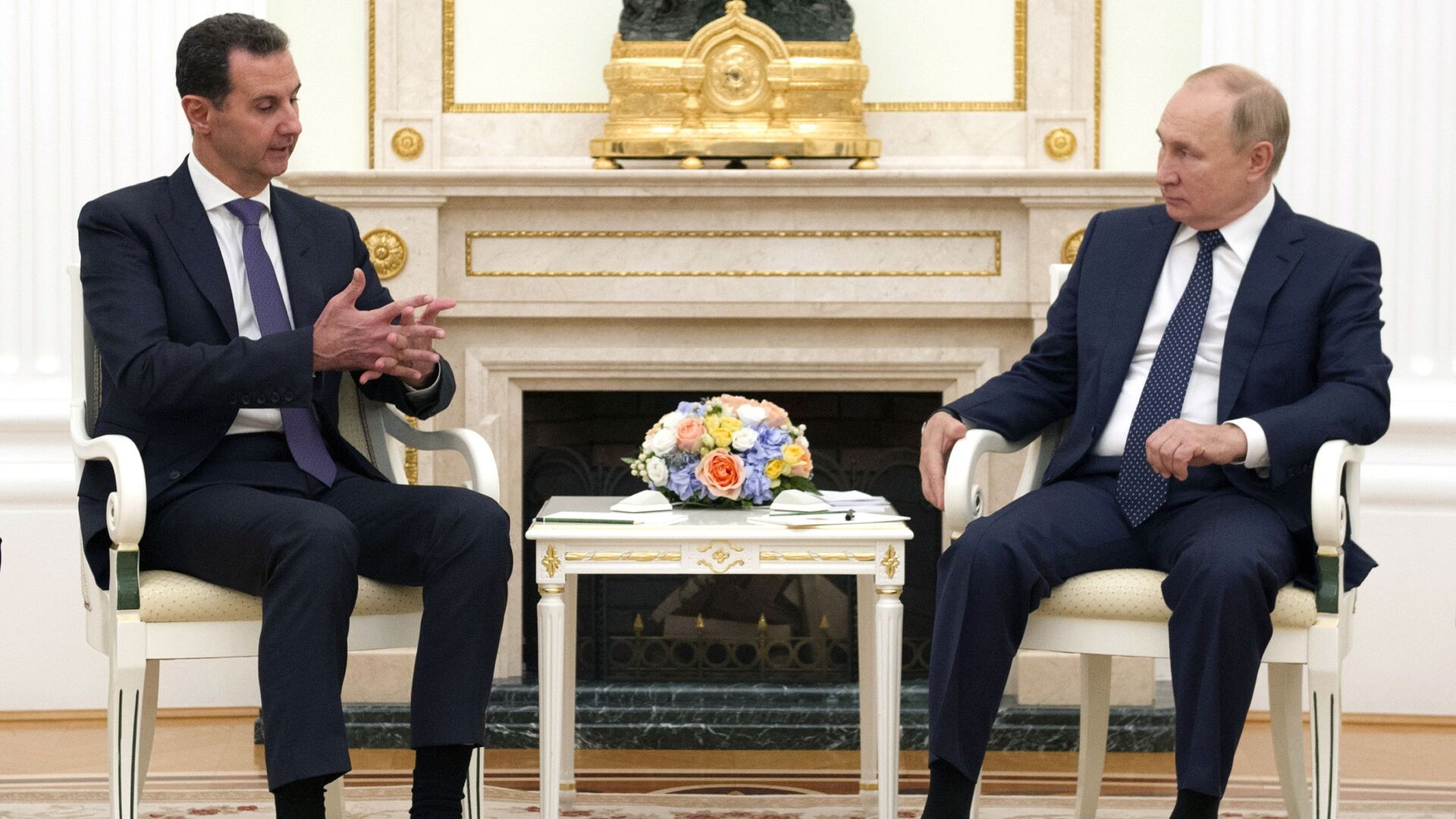Встреча президента РФ В. Путина с президентом Сирии Б. Асадом - Sputnik Грузия, 1920, 16.03.2023