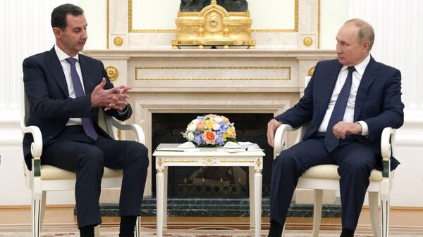 Встреча президента РФ В. Путина с президентом Сирии Б. Асадом - Sputnik Грузия