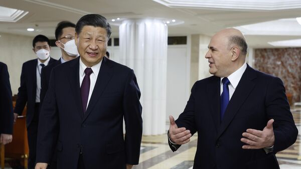 Встреча премьер-министра РФ М. Мишустина с председателем КНР Си Цзиньпином - Sputnik Грузия