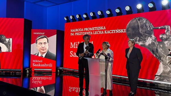 Михаилу Саакашвили заочно вручили одну из высших наград Польши – премию Прометея за вклад в борьбу за свободу - Sputnik Грузия