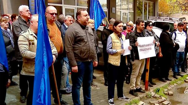 В Грузии протестуют в поддержку водителей в Польше - видео - Sputnik Грузия