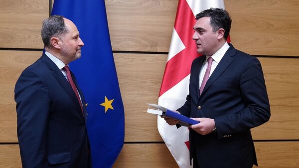 Глава МИД Грузии передал послу ЕС первый отчет, подготовленный в рамках пакета расширения - Sputnik Грузия