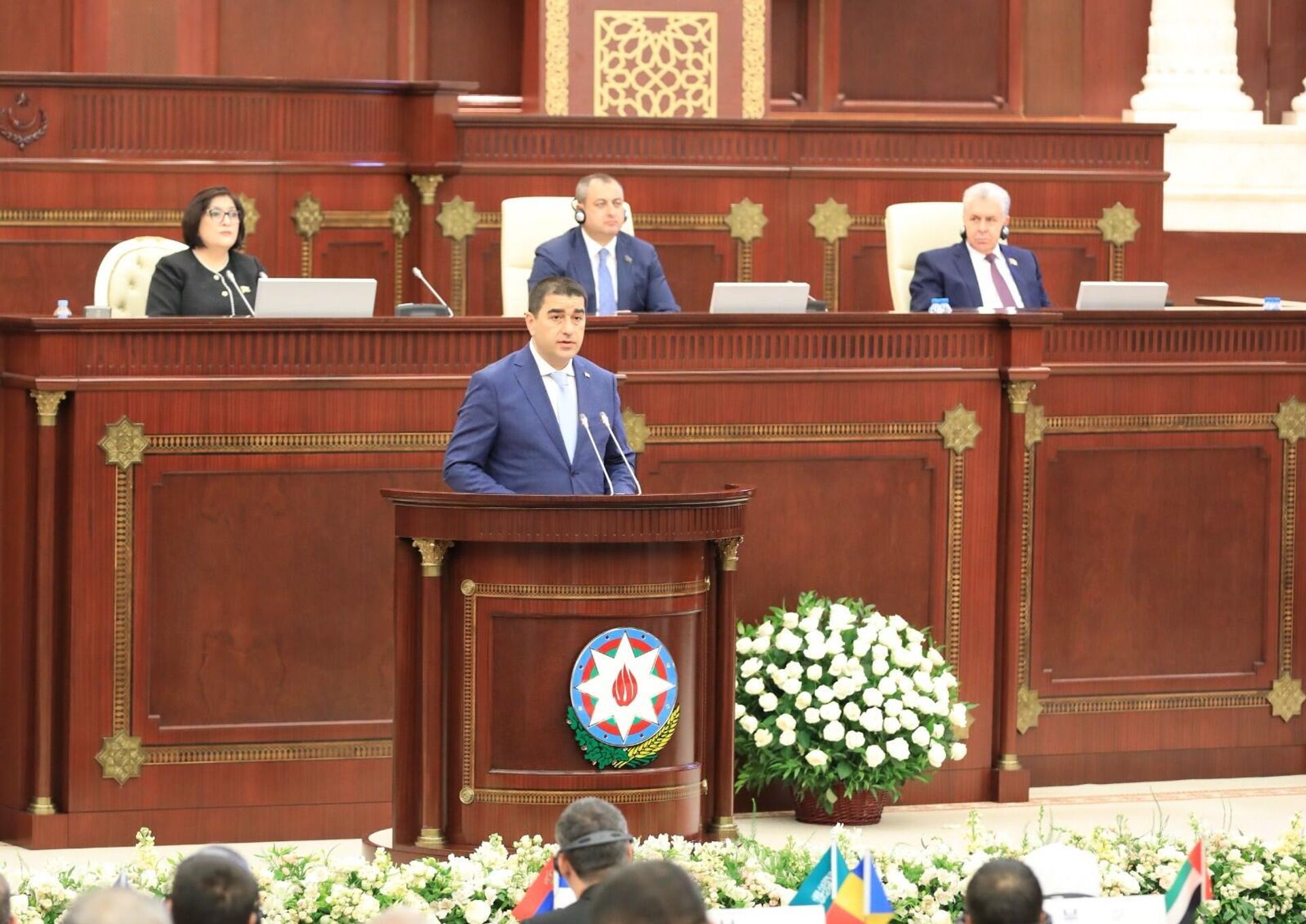 Шалва Папуашвили на специальном заседании Милли Меджлиса Азербайджана, посвященном 100-летию со дня рождения Гейдара Алиева - Sputnik Грузия, 1920, 16.05.2023