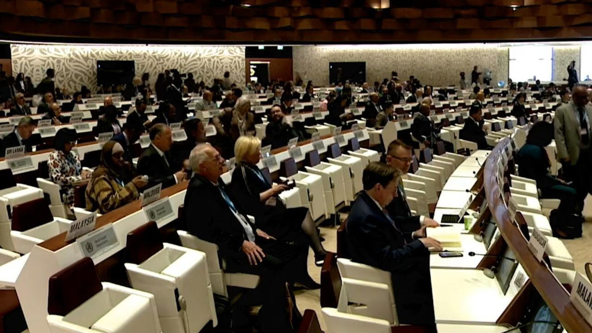 Выступление главы Минздрава Грузии Зураба Азарашвили на Всемирной ассамблее здравоохранения в Женеве - Sputnik Грузия, 1920, 23.05.2023