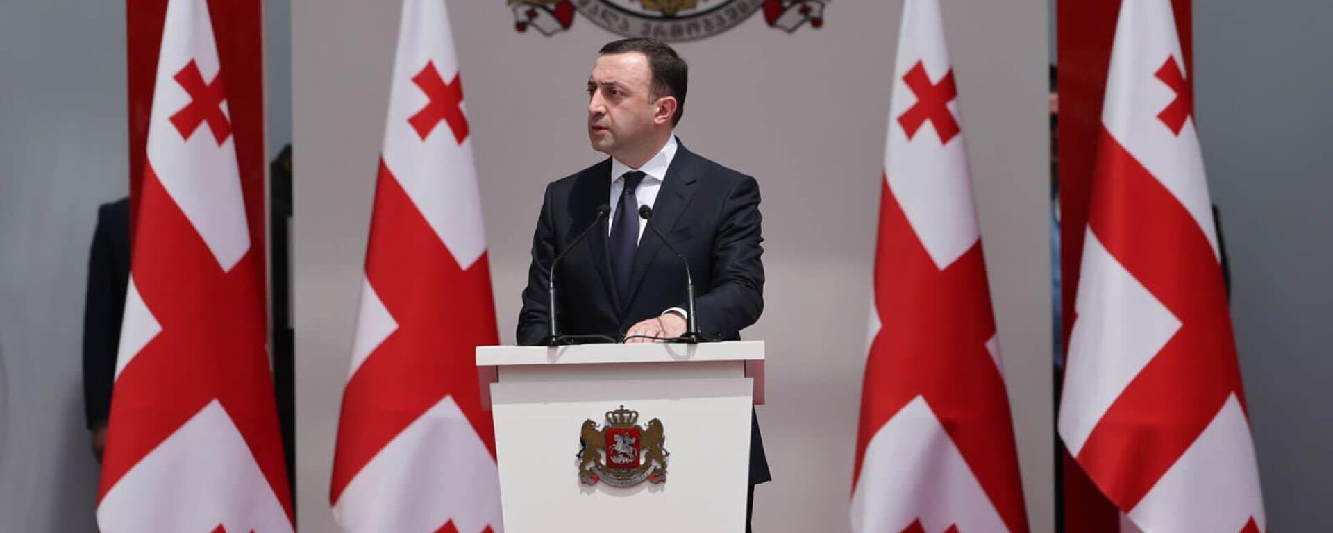 Премьер-министр Ираклий Гарибашвили на праздновании Дня независимости Грузии - Sputnik Грузия, 1920, 01.02.2024
