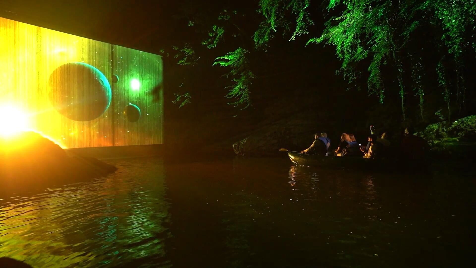 Мартвильский каньон и водопад Окаце на западе Грузии в ночные часы при 3D освещении - Sputnik Грузия, 1920, 11.06.2023