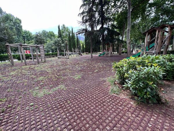 На территории парка есть детская площадка и места для игр.  - Sputnik Грузия