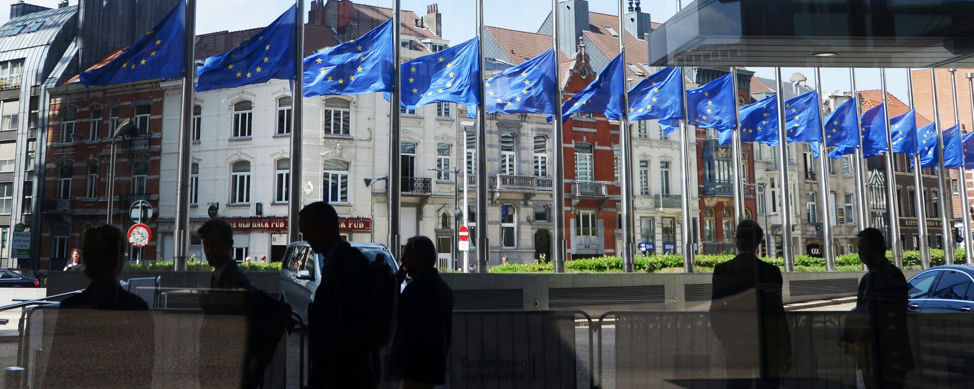 Флаги ЕС в Брюсселе - Sputnik Грузия, 1920, 29.06.2023
