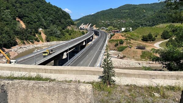 Рикотский перевал. Строительство новой трассы Восток Запад - Sputnik Грузия