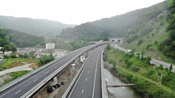 Строительство новой автомагистрали через Рикотский перевал в Грузии - Sputnik Грузия
