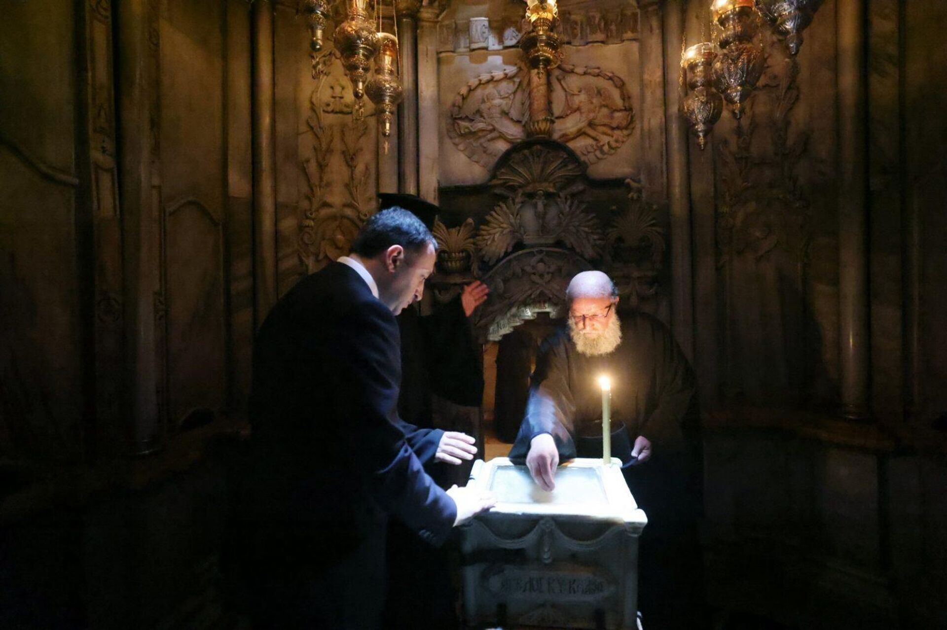 Ираклий Гарибашвили встретился с Иерусалимским Патриархом Феофилом III - Sputnik Грузия, 1920, 18.08.2023
