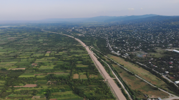 Строительство участка объездной дороги Бакурцихе-Цнори (16,6 км), ведущей к границе Грузии с Азербайджаном - Sputnik Грузия